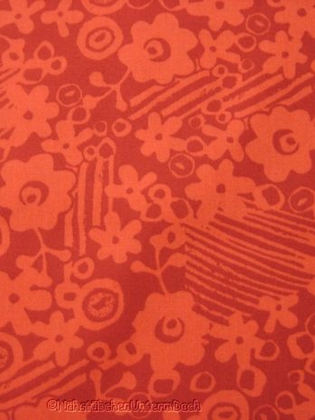 Patchworkstoff Blumen rot Folkheart by Sara Trail