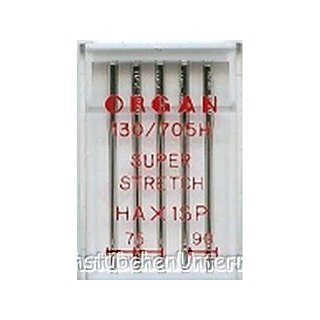 Organ Super Stretchnadel Stärke 75+90/ System 130/705H-SP/ 5 Nadeln